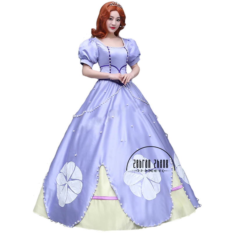 New Arrival Sofia Cosplay Costume Dress For Halloween Party Costume Clothes Fantasia Dress