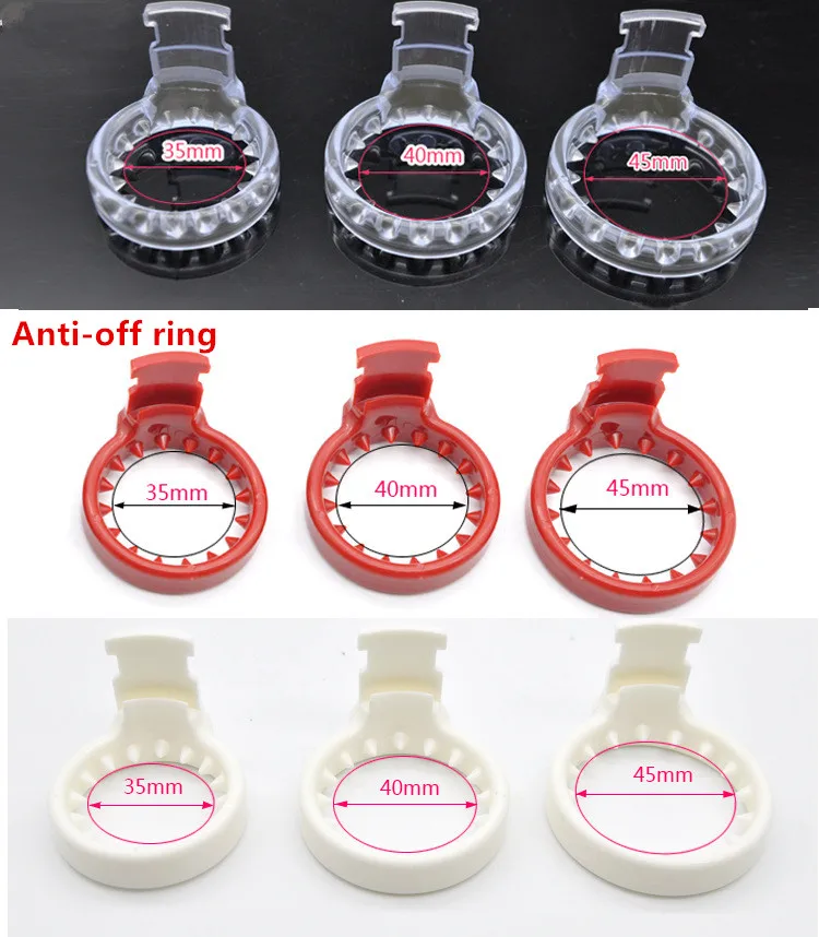 New design plastic  Male cock lock 4 rings Chastity anti-off device cage CB6000 bondage restraints SM sex toy for men