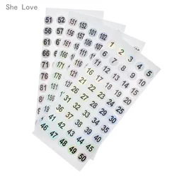 Chzimade Holographic Numbered Round label Sticker 1-200 Waterproof Scrapbooking Sticker