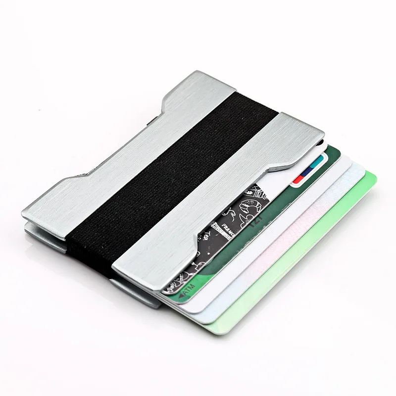 Nieuwe Collectie Portable Slim Aluminium Credit Kaarthouder mannen Metalen Bank Card Case ID Portemonnee Geld Cash Clip Voor vrouwen