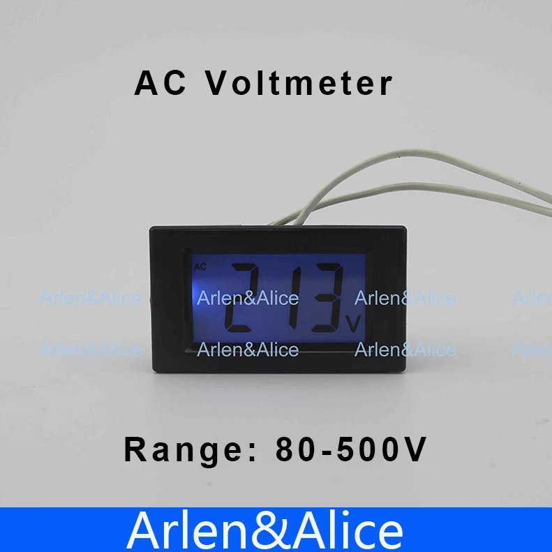 

D85 LCD display Voltage meter voltmeter range AC 80-500V Panel Monitor blue backlight