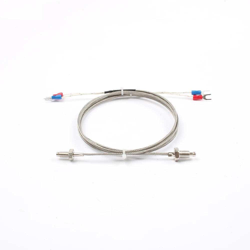 Thermocouple M6 M8 threaded inch thermal resistance temperature sensor temperature line probe temperature sensor