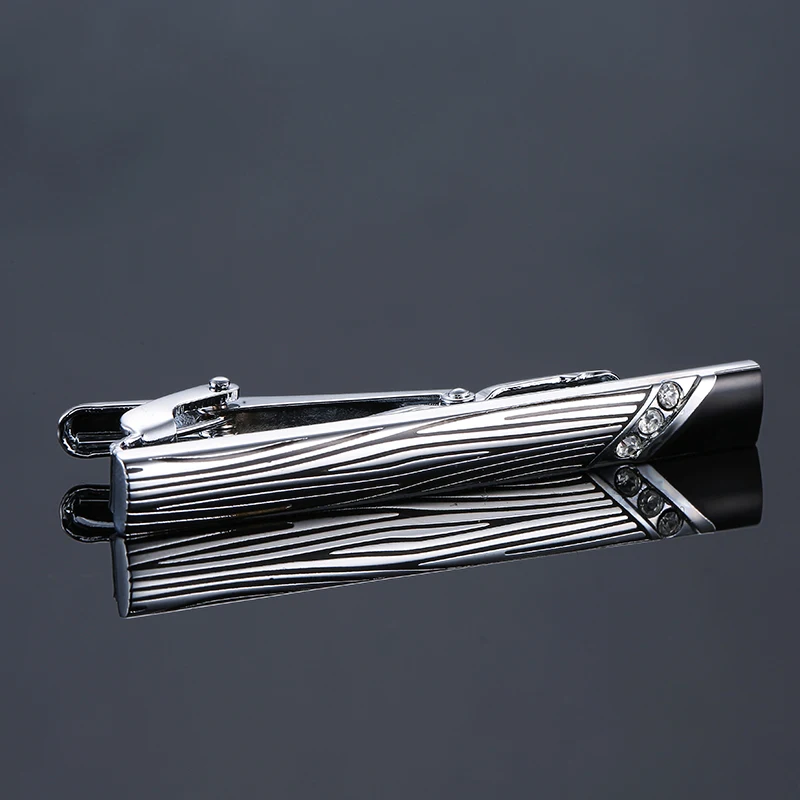 Man Classic Multi Type Tie Clip Luxury Mens Plating Metal crystal Designed Wedding Gift