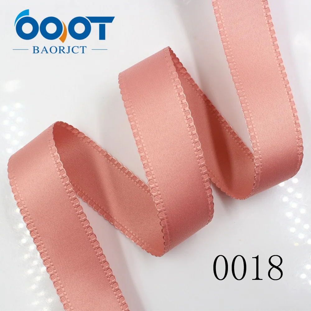 OOOT BAORJCT 181303 25mm 10 yard solid color bilateral flower ribbon Wedding decorative ribbons,gift wrap,DIY handmade materials