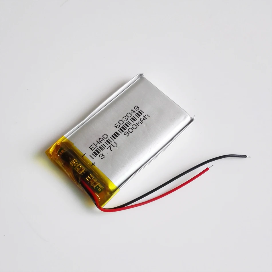 603048   Akumulator litowo-polimerowy LiPo 3,7 V 900 mAh do Mp3 GPS Bluetooth E-book Power Bank Tablet PC Camera Mobile