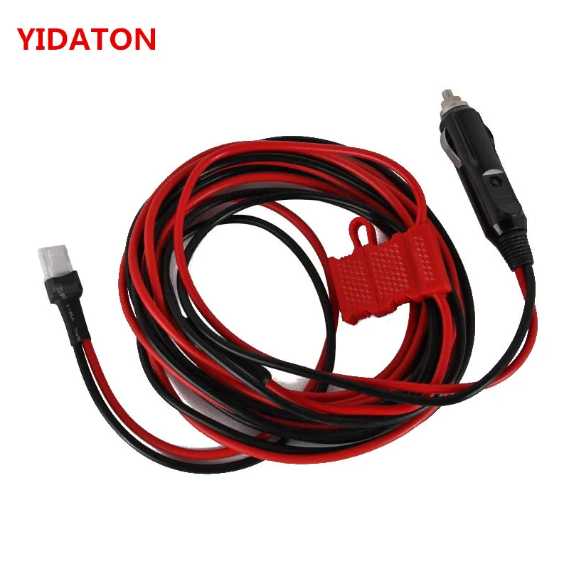 for Car Radio Hytera HYT MD780 New Cigarette Lighter Plug 12V DC Power Cable Cord MD650 Mobile Radio With Fuse D0  Walkie Talkie