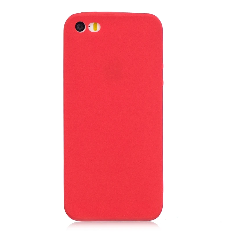 Case For iPhone 5 Case 5SE Candy Color Ultrathin Soft TPU Candy Color Back Cover For Case iPhone 5s 5 s 5SE Case Phone 5S 5 SE