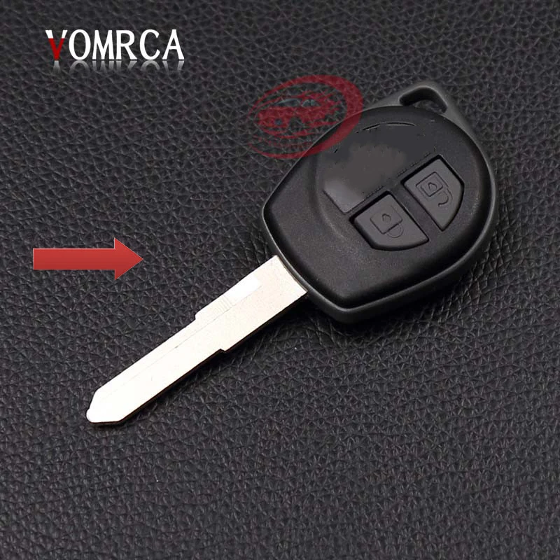 Funda para llave de coche de cuero genuino 100% de alta calidad para Suzuki Amagatarai Shangyue APV 2 botones llave remota de cuero estilo de coche