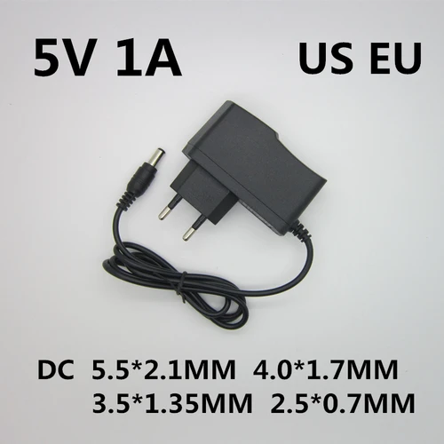 Imagen 2 del producto 1 Uds adaptador de CA/CC DC 5V 1A 2A 3A AC 100-240V convertidor adaptador de corriente 5 voltios 1000MA cargador de fuente de alimentación enchufe UE EE. UU.