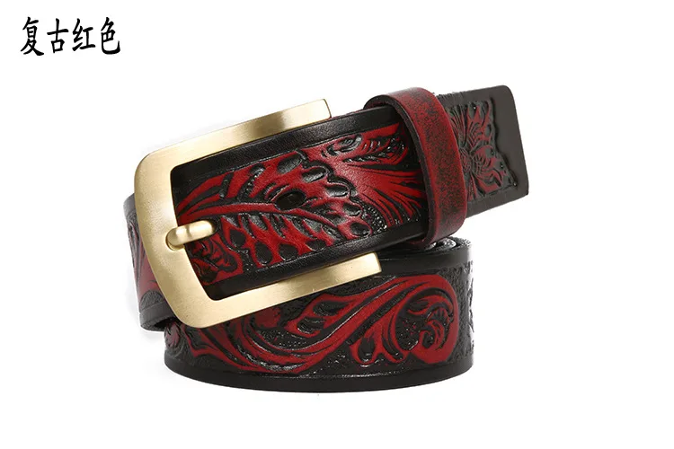 

The new fashion and leisure rivet belt small mushroom studs are studded with cowskin men's leather straps Q9