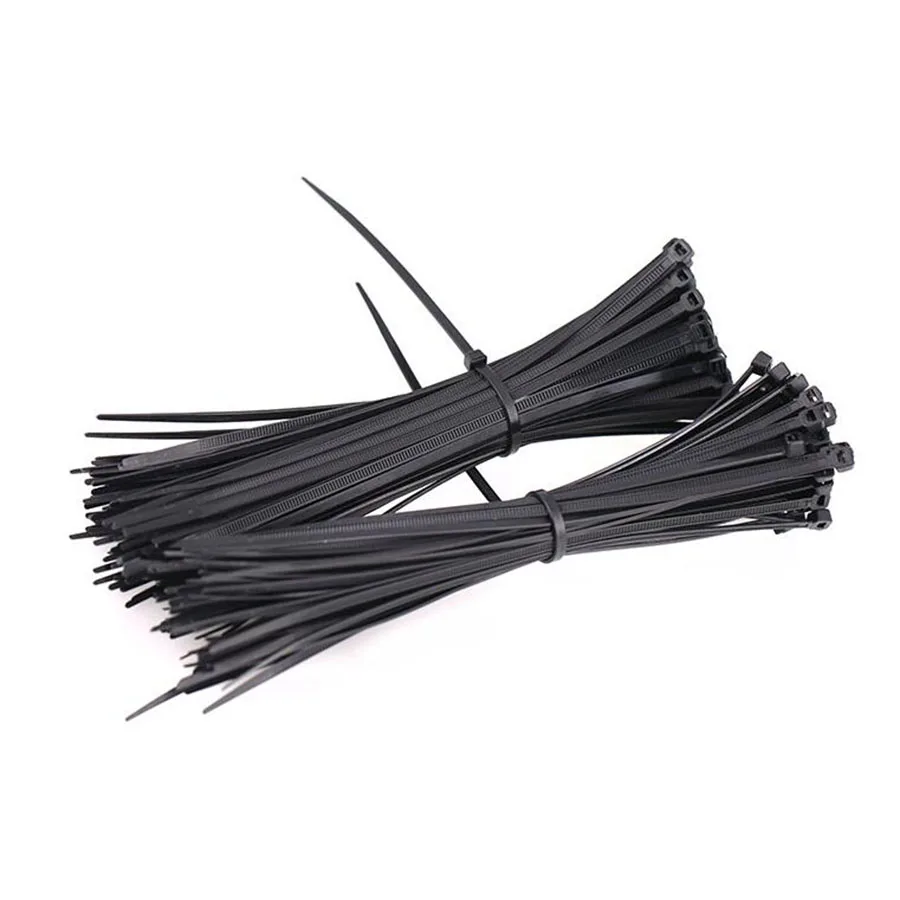 9 x 500/600/700/760/900/1020mm Black Self Locking Cable Tie High Quality Nylon Fasten Zip Wire Wrap Strap