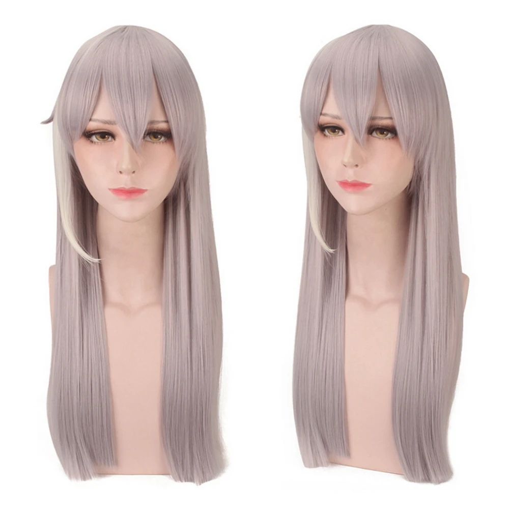 Anime IDOLiSH7 Re:vale YUKI Long Cosplay Wig Men Straight Highlights Heat Resistant Synthetic Hair Costume Party Wigs + Free Cap