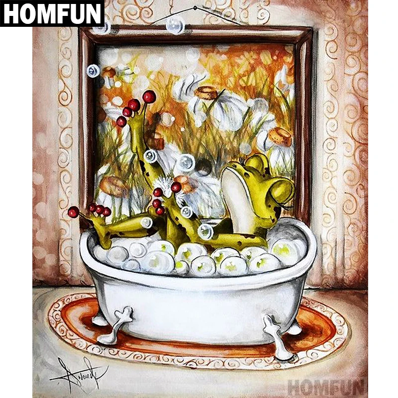 HOMFUN Full Square/Round Drill 5D DIY Diamond Painting 