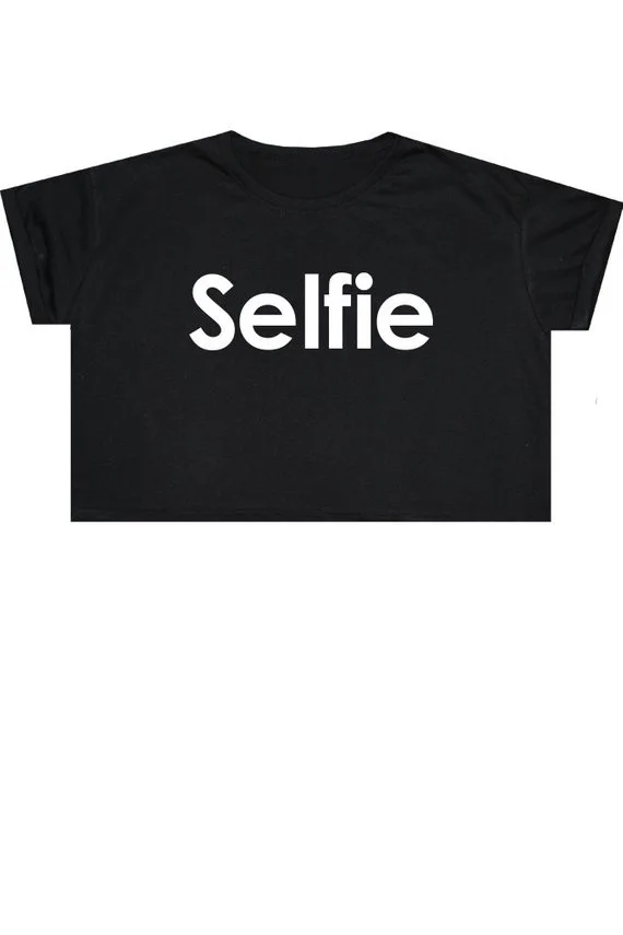 Sugarbaby Selfie Crop Top T Shirt Tee Womens Girl Funny Fun Tumblr Hipster Swag Grunge Kale Goth Punk Fashion Boho Indie T shirt