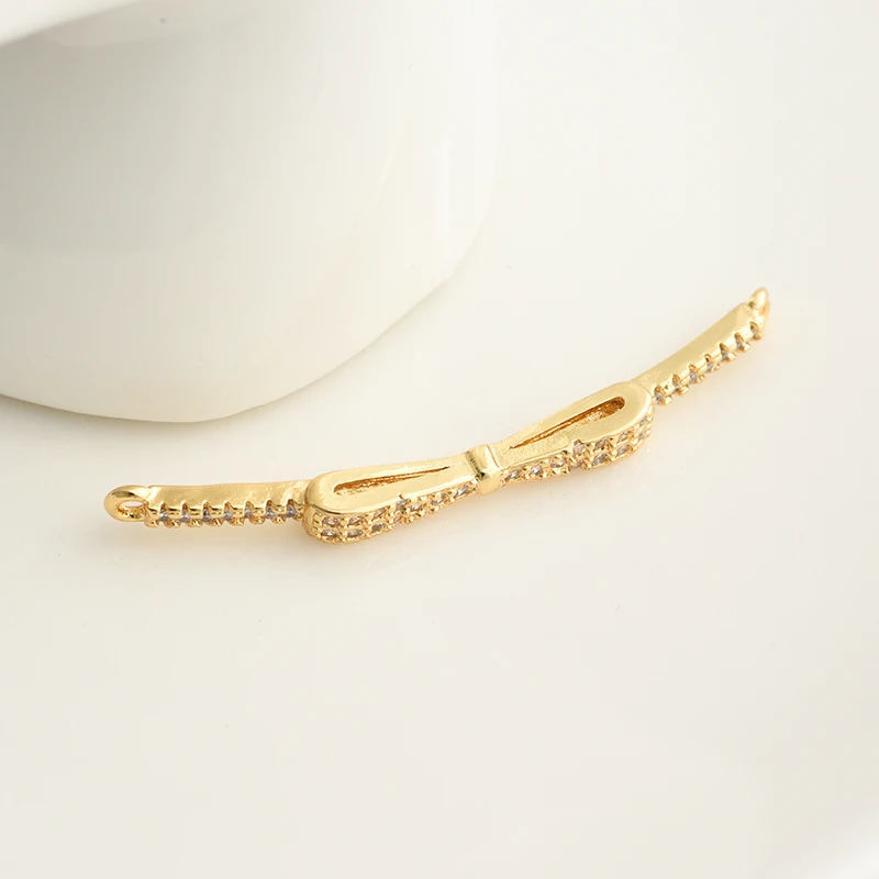 Bow Accessories for Bracelets Jewelry Findings Diy Handmade Connectors For Women Girl Bracelet Gift Jewelry Making Wholesale