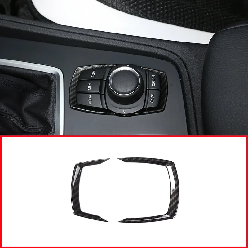 For BMW 1 2 3 4 Series F20 F30 F31 F32 F33 F35 GT 2013-2017 ABS Carbon fiber Chrome Multimedia Switch Sequin Trim