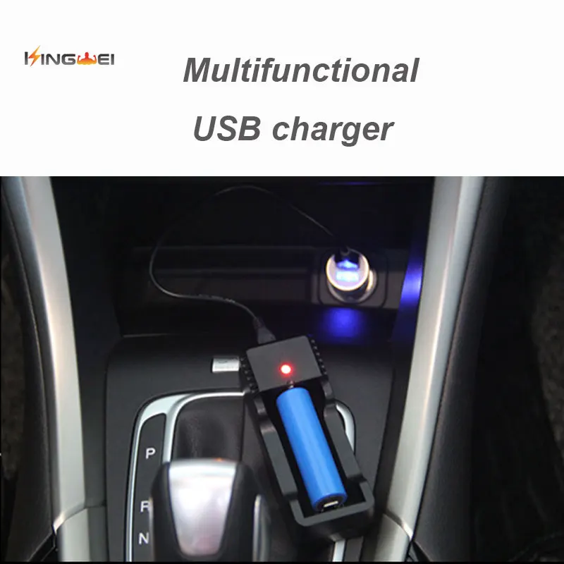 1PCS Kingwei USB Battery Charger for 26650 18650  3.7v lithium battery