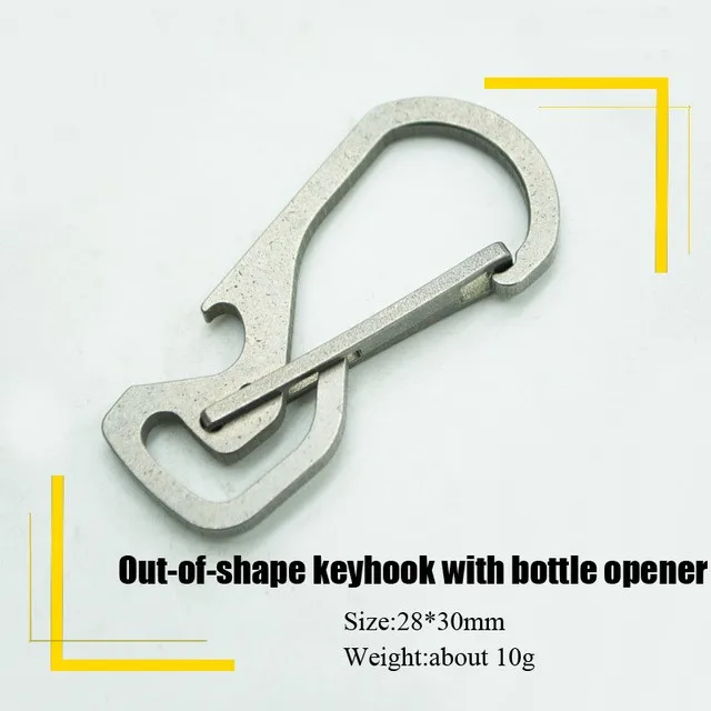 Combination Type Multifunctional EDC Titanium Alloy Mechanical Key Carabiner Backpack Hanging Buckle