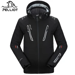 Jaqueta de esqui Pelliot masculina à prova d'água e respirável térmica Snowboard Jaxket Out Coat garantia autêntica