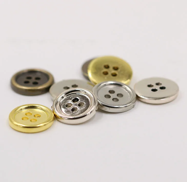 100pcs 10mm/11mm/12mm/15mm Retro bronze buttons silver bronze gold buttons plastic sewingbuttons