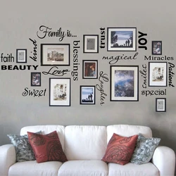 FAMILY IS vinyl wall lettering quote wall art / decor / family room / sticker,Frames NOT included ,f1001b
