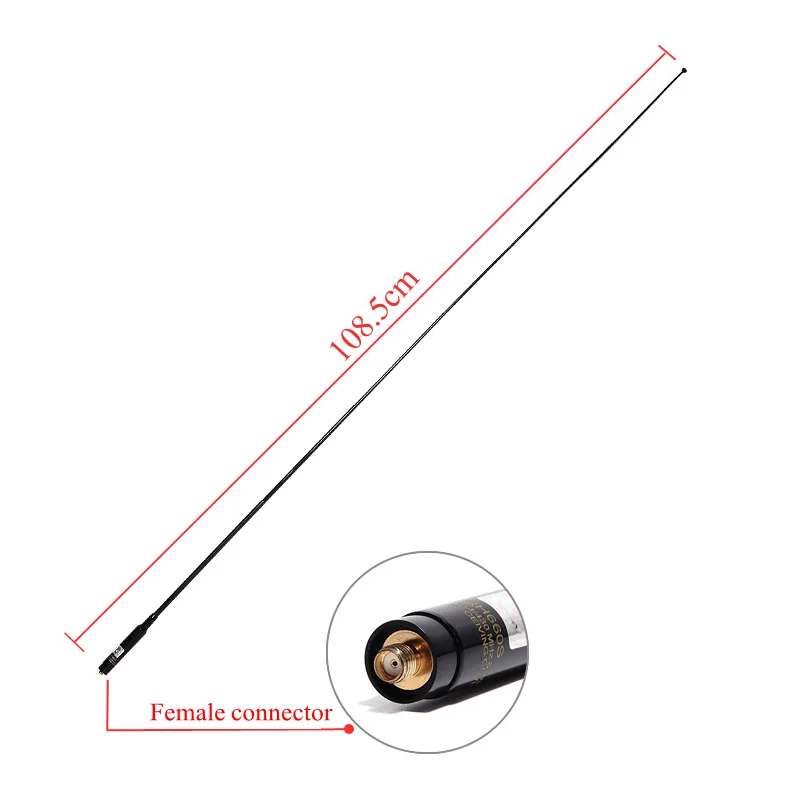 2PCS Harvest RH660S SMA-Female/SMA-Male/BNC High Gain Dual Band 144/430MHz Telescopic Antenna for Baofeng Walkie Talkie Radio