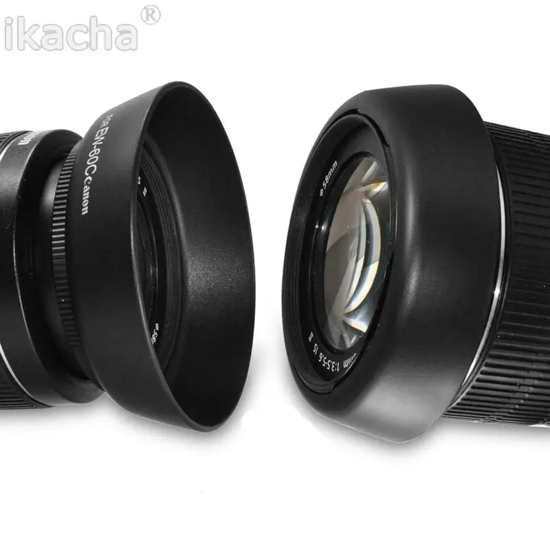 Camera EW-60C 58mm EW60C Lens Hood for Canon EOS 550D 600D 650D EF-S EF 18-55mm & 55-250mm