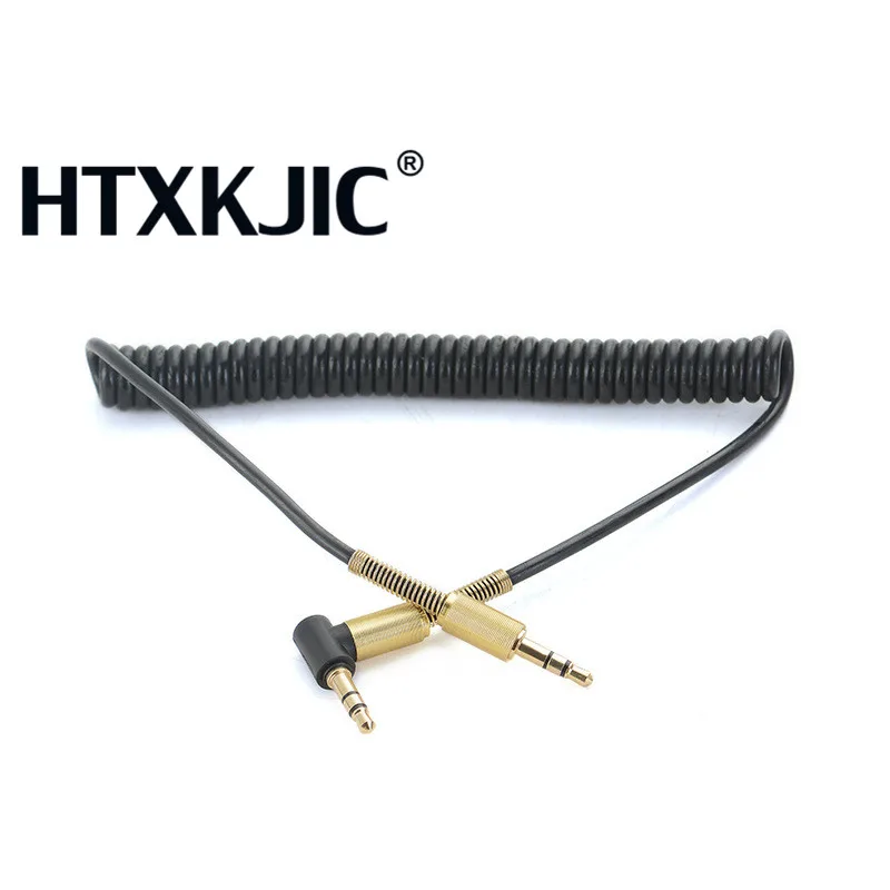 3.5 جاك AUX الصوت كابل 3.5 مللي متر ذكر إلى كابل موصل ذكر للهاتف مكبر صوت للسيارة MP4 سماعة 1.7 متر جاك 3.5 الربيع الصوت الكابلات