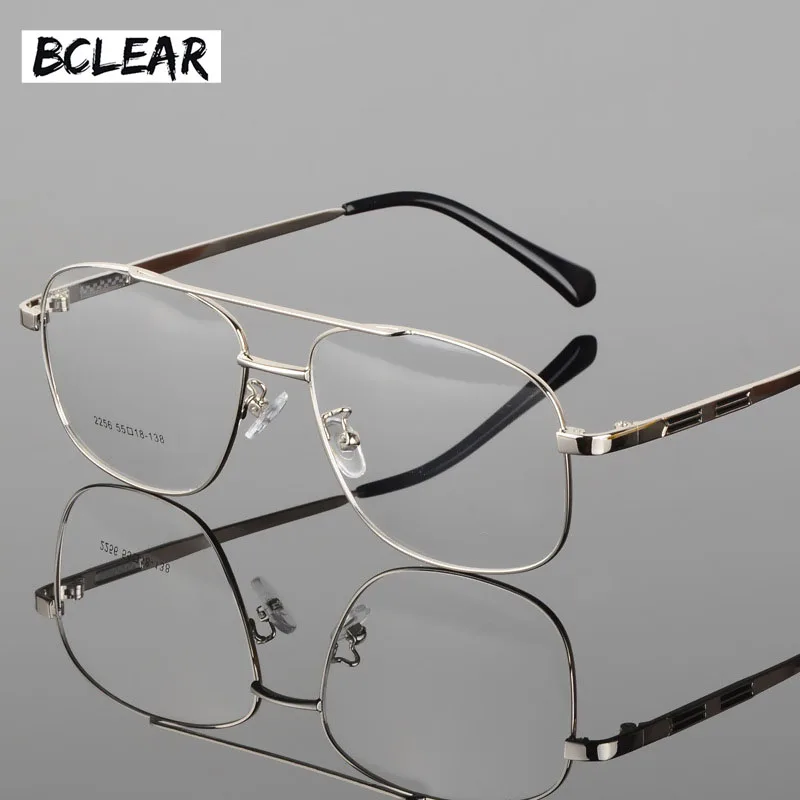 BCLEAR Alloy Full Rim High Quality Eyeglasses Frame for Men and Women Optical Eyewear Frame Spectacles Black Gray Gold Silver