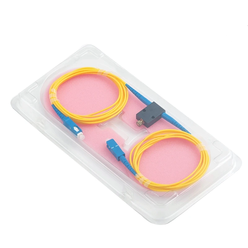 مخفف ألياف SC قابل للتعديل 0-60 ديسيبل في الخط ميكانيكي متغير على الإنترنت مخفف بصري ftth Singlemode Simplex ELINK