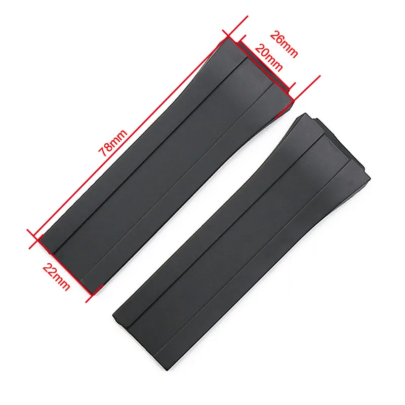 Watch accessories rubber strap mens outdoor sports waterproof tape for porsche design P6780 men watch strap