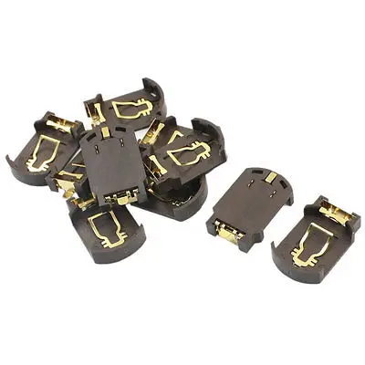 CR2032 CR2025 Coin Cell Plastic Button Battery Socket Holder Case SMD SMT 10 Pcs