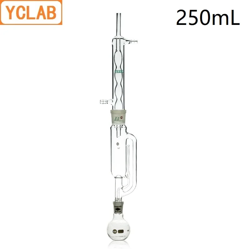 

YCLAB 250mL Extraction Apparatus with Bulbed Condenser and Ground Glass Joints Laboratory Chemistry Equipment