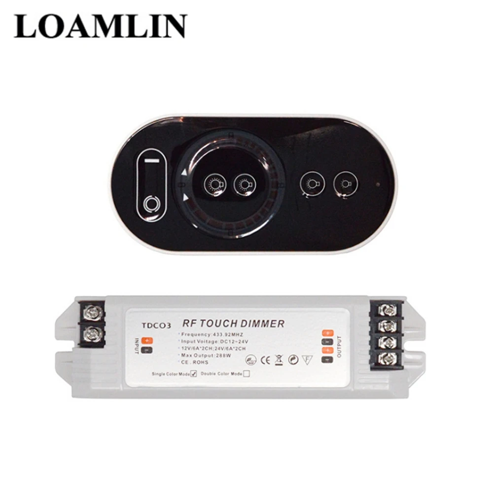 Single Color Led Controller With Led Remote Dimmer DC5-24V For 5050 3528 2835  Single Color Led Strip