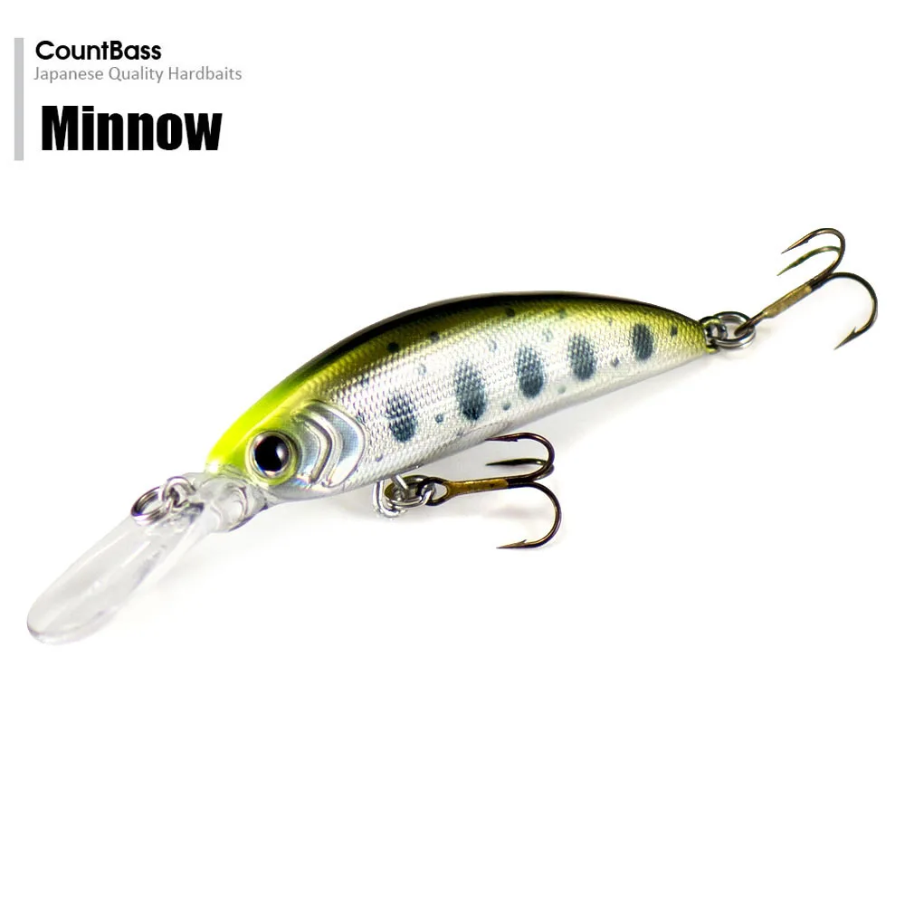 Countbass Sinking Minnow 50mm 2" 5,4g 3/16 oz. Mit VMC-Haken, Tauchgang 1m-1,5m 3'-5', Angler's Fishing Lure Hard Baits Wobbler – Detail 3