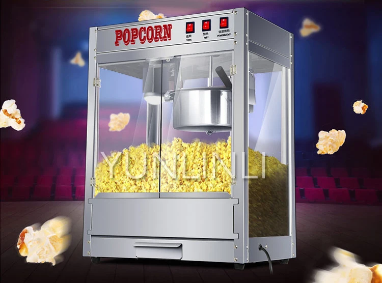 Automatic Popcorn Machine Commercial Electric Popcorn Maker Electric Puffed Rice Maker Commercial Automatic Corn Popper