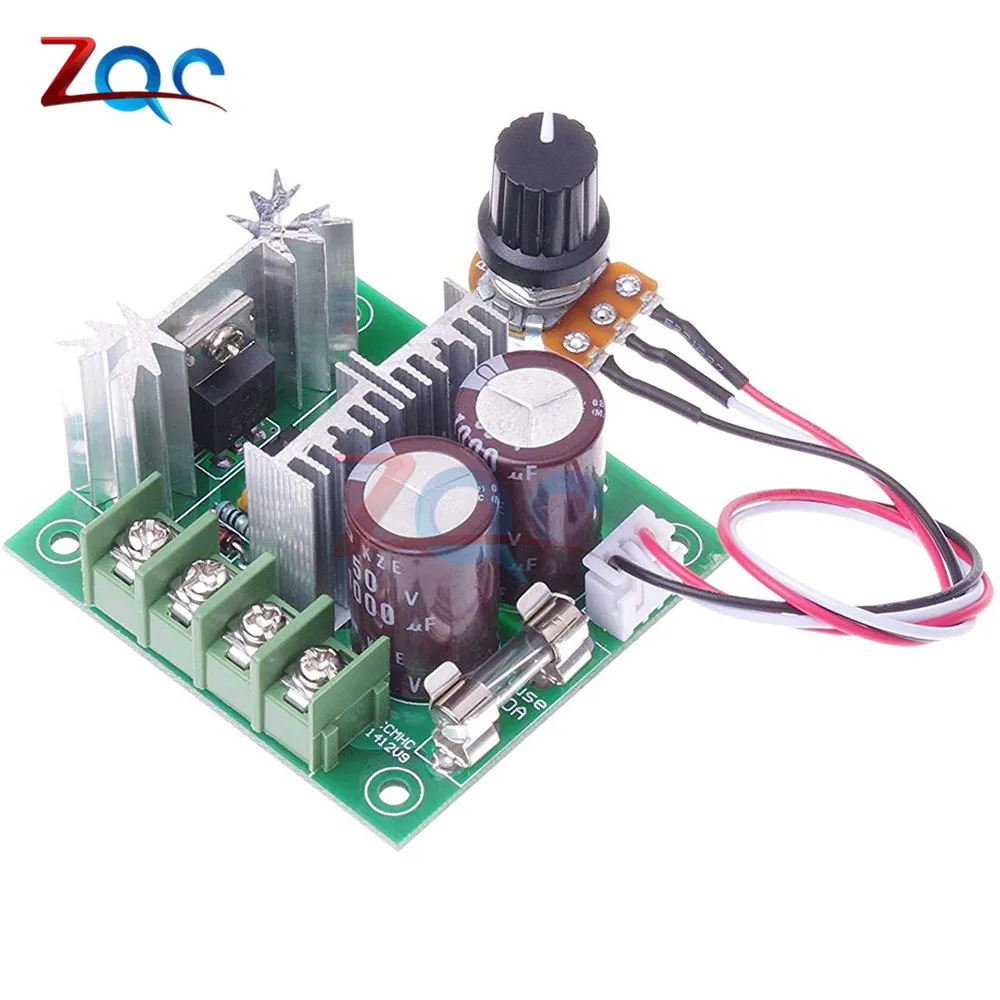 Adjustable DC Motor Speed Controller DC 12V-40V 400W 10A Potentiometer PWM Motor Controller Module 13kHz 24V 36V CCMHC CCMHCW