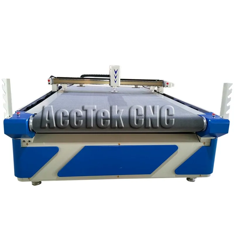 CNC Oscillating knife cutting machine for multilayer textile paper fabric