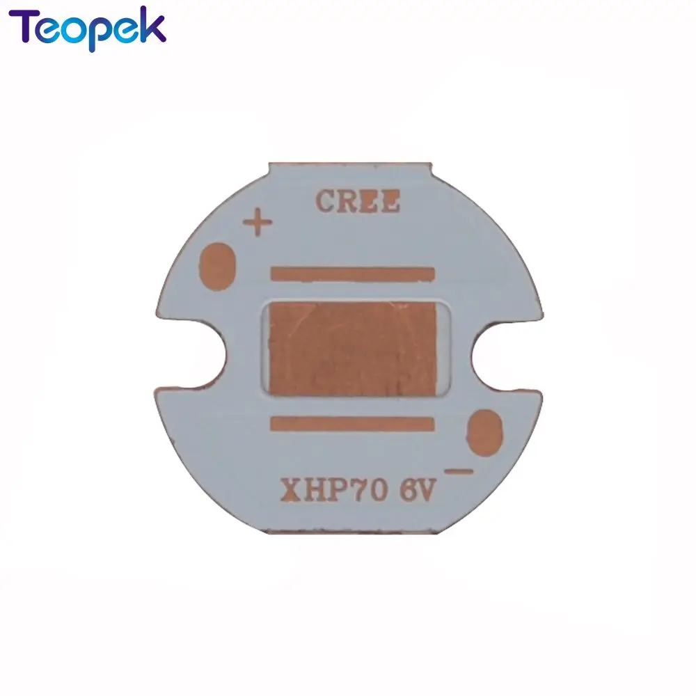 XHP70 Led Coper PCB Board Led Heatsink Thermal Separation Led Lamp Lase For Cree XHP70.2 70*70 LED 12V/6V 16mm/20MM,10pcs/lot