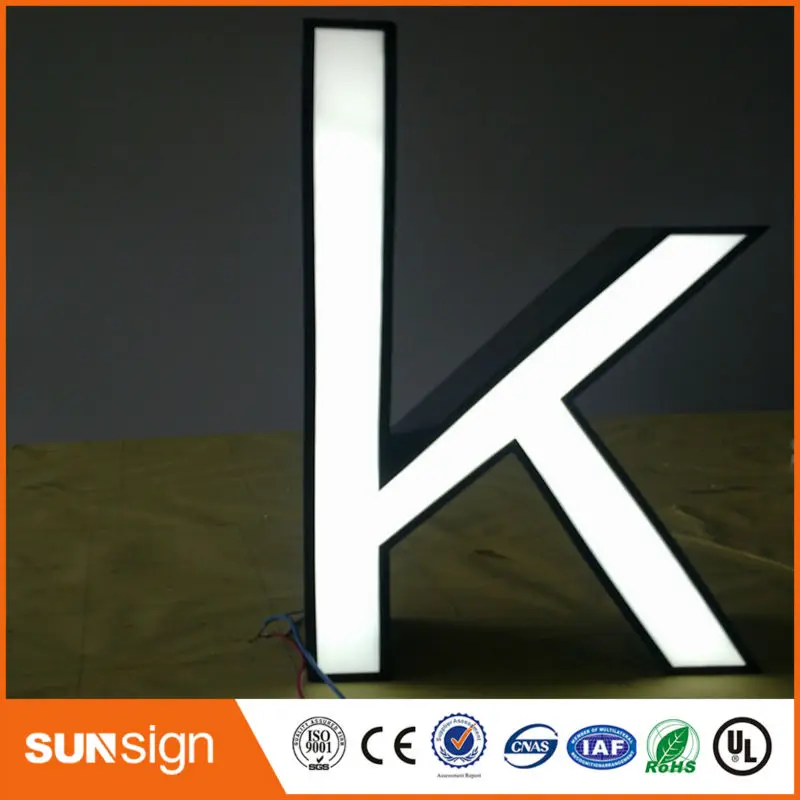 custom super bright advertising illuminated letters fontlit letters