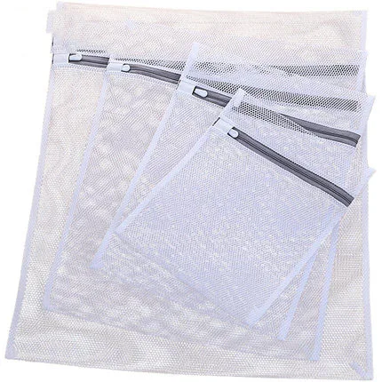 

Laundry Bag Fine Net Set Thickening Bra Bag Clothes Wash Underwear Bag Zippered Foldable Nylon Laundry Bag Protection Net