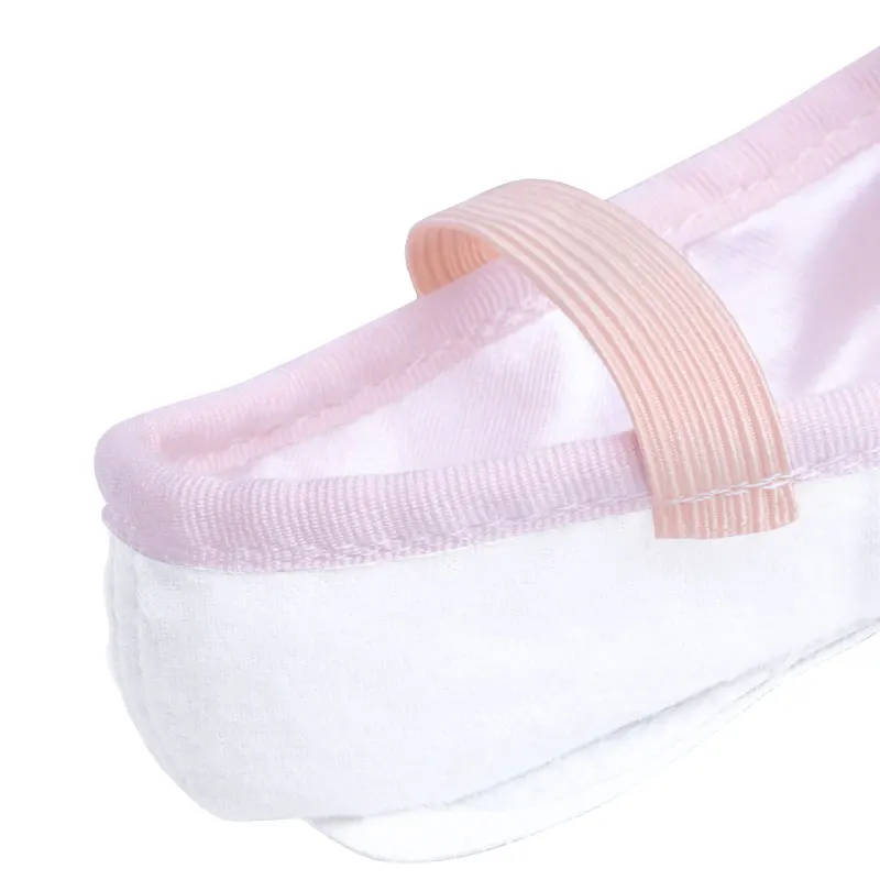 Girls Satin Ballet Shoes Pink Professional Full Sole Ballet Dance Flats Kids Birthday Party shoes Elastic String Dance Slippers