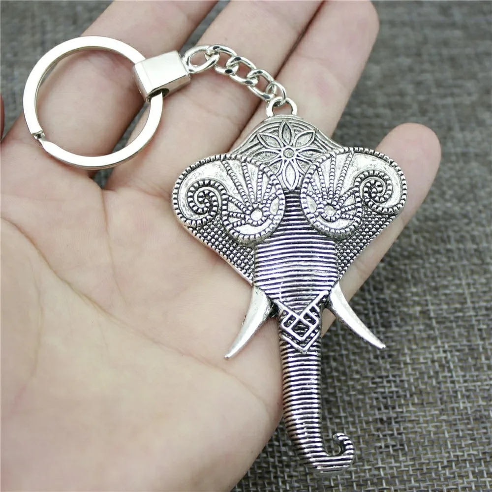 Elephant Keychain Ganesha Statue Key Chain Ganesha Pendant Charms Women Jewelry Cute Keychain For Keys Jewelry Gift