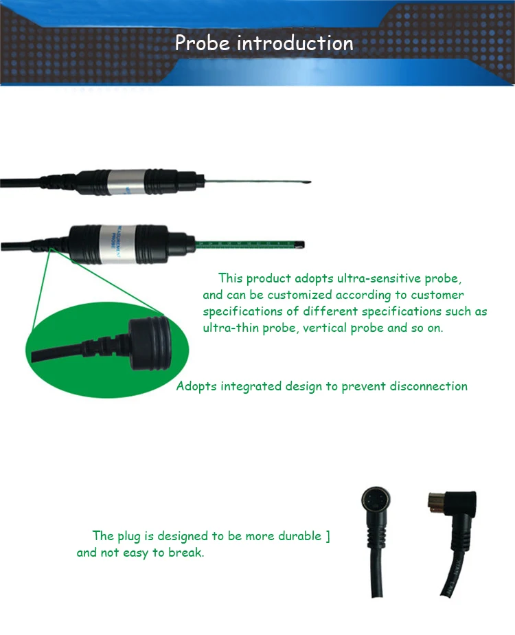 

Probe for WT10A Magnetometer Surface Magnetic Field Tester Gigital Gauss Meter Teslameter Sensor