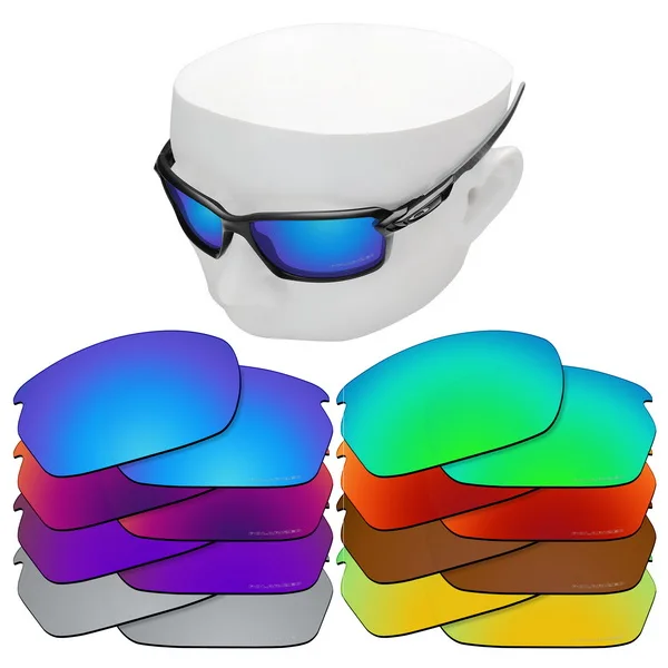 

OOWLIT Anti-Scratch Replacement Lenses for-Oakley Carbon Shift Etched Polarized Sunglasses