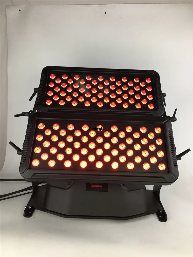 2 pcs LED double washer light 120X10W Wall Washer RGBW 4 IN 1 led wall washer outdoor city color light