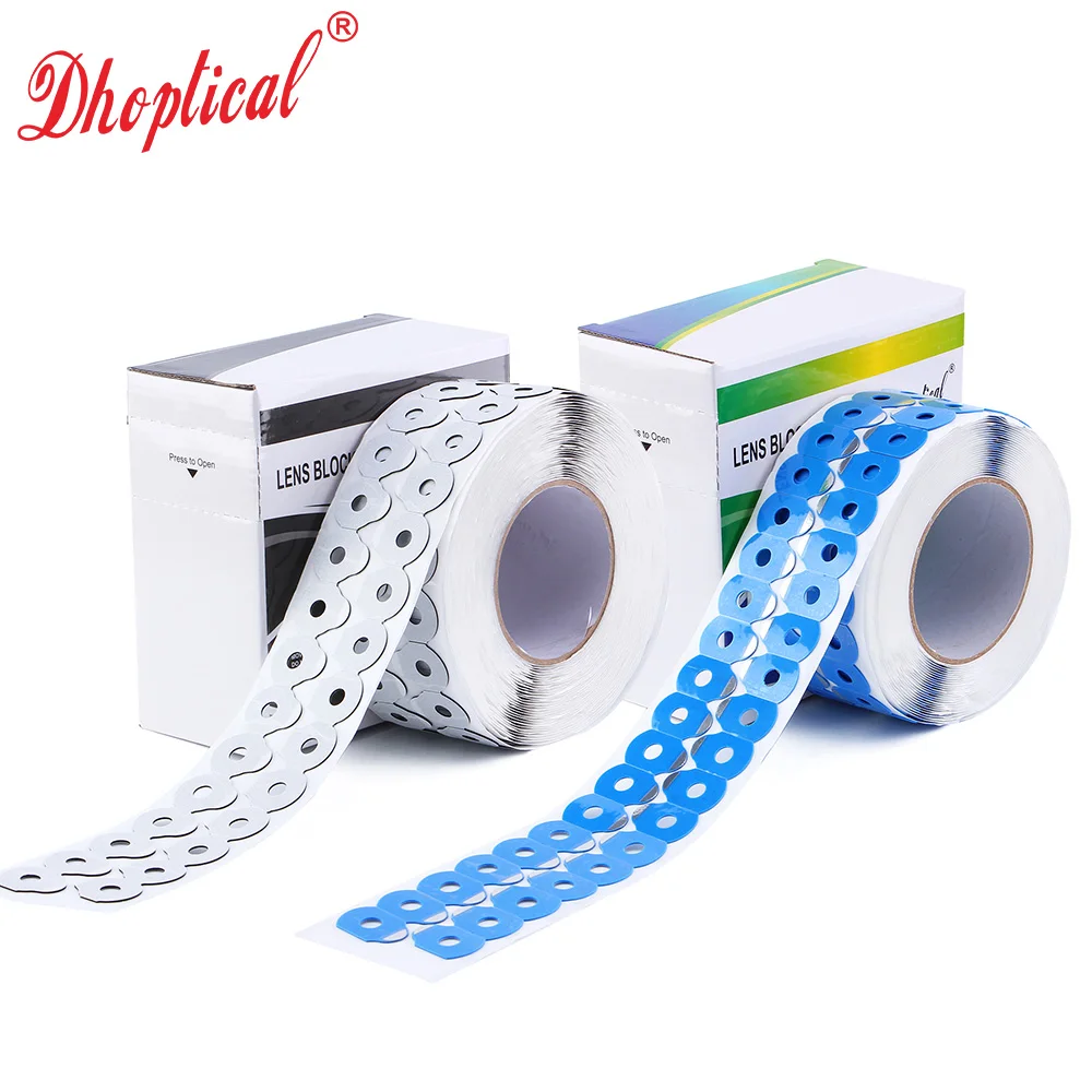 Lens Blocking Pads 1000pcs/roll  High viscosity  Edging Polishing Blocking Pads Sticker By Dhoptical