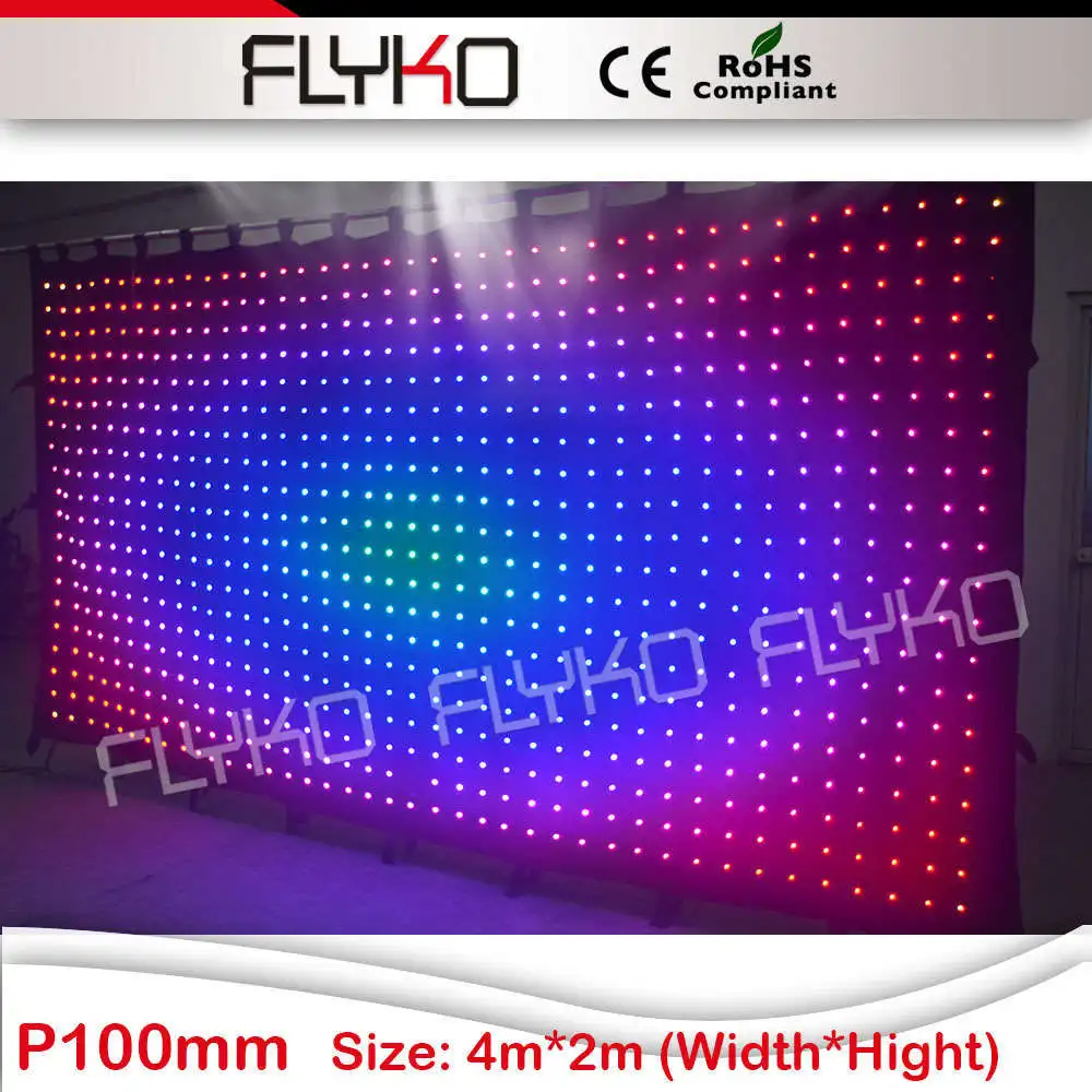 

2x4m stage backdrop with glow led light