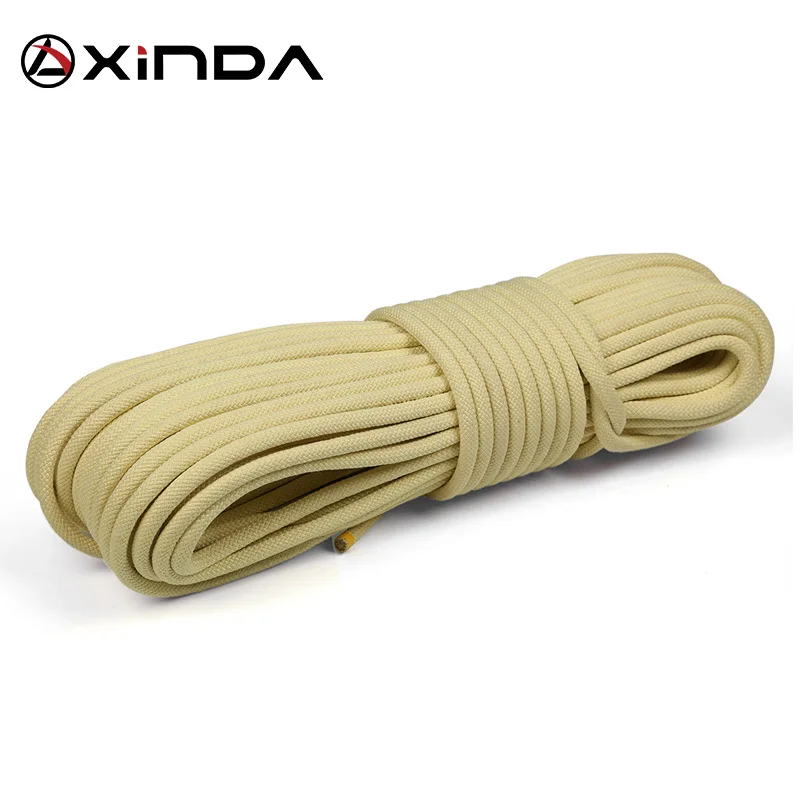 XINDA Escalada Paracord Rock Climbing Rope Outdoor Hiking Fire prevention Safety Rope High Strength Cord Camping Equipment