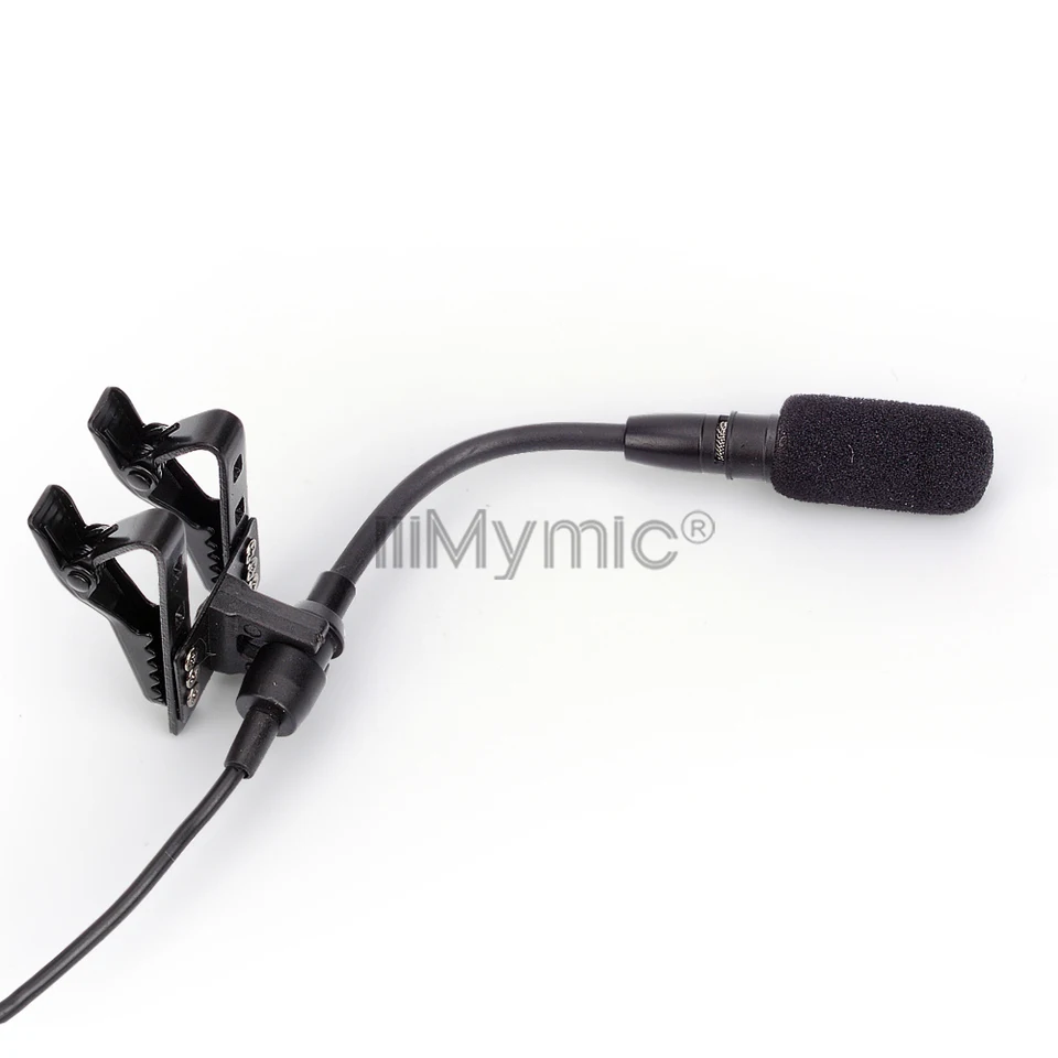 ¡Ajusta el ángulo! Micrófono de solapa condensador de metal con doble clip, conector de 3 pines para transmisor inalámbrico AKG, XLR de 3 pines TA3F 3